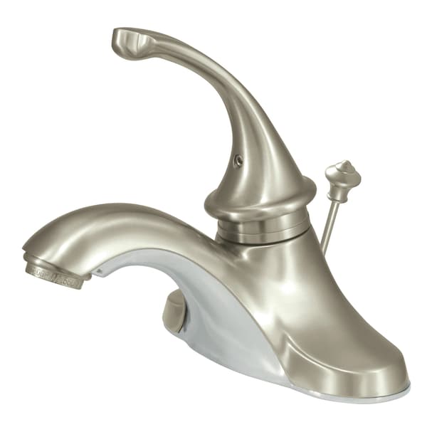 4" Centerset Bathroom Faucet, Brushed Nickel